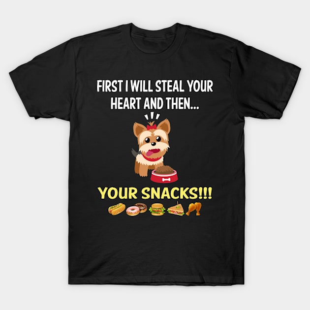 Steal Heart Yorkshire Terrier 92 T-Shirt by blakelan128